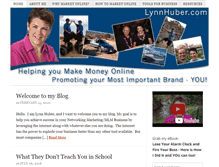 Tablet Screenshot of lynnhuber.com